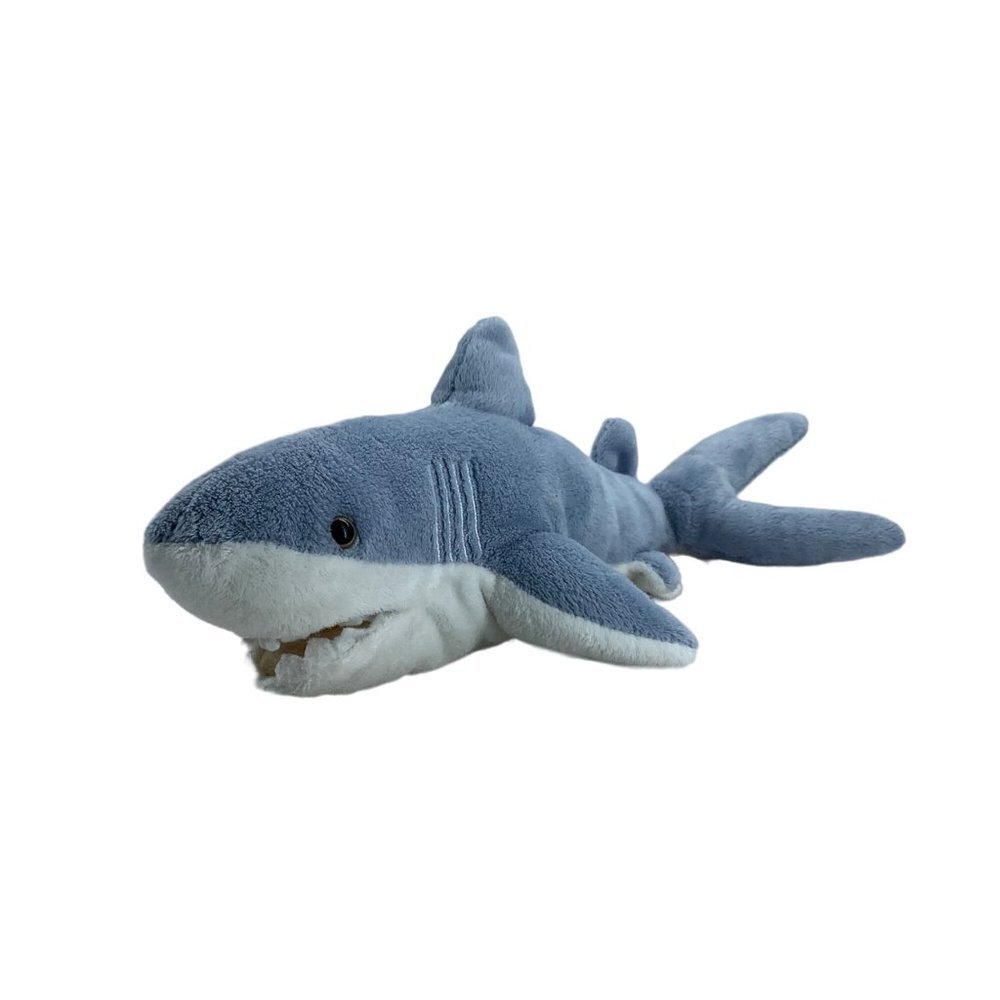 Adventure Planet‎ MAKO Shark Plush Stuffed Animal Realistic 15" Gray White